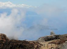 Les Saintes depuis le Gouffre Napoléon