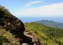 Vue sur les Monts Caraibes