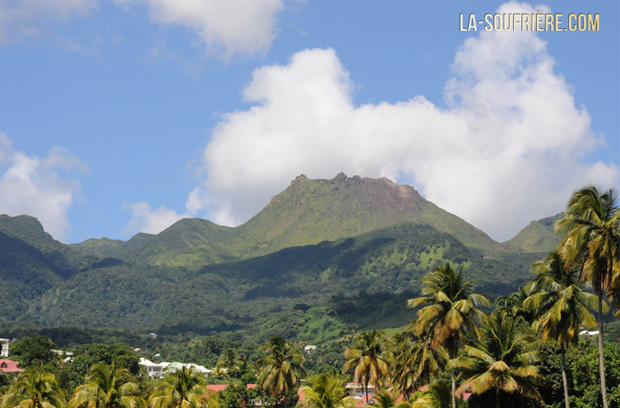 vue de la soufrière depuis Saint-Claude